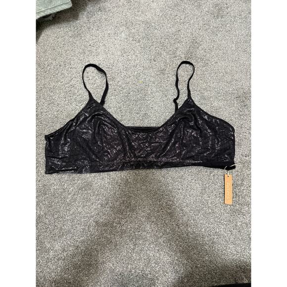 Skims logo bralette in onyx size 4XL - NEW - Picture 4 of 5